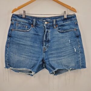 ☆☆ Old Navy Morgana High Rise OG Straight Button Fly Cutoff Shorts Size 12